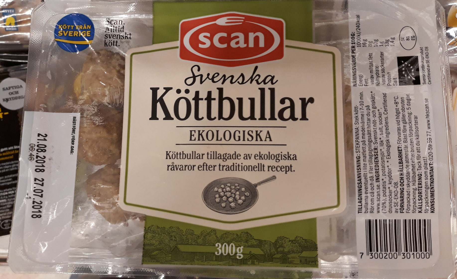 Svenska köttbullar ekologiska - Produkt