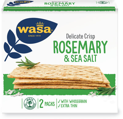 Wasa tartine croustillante delicat rosemary et sel de mer 190g - Produit