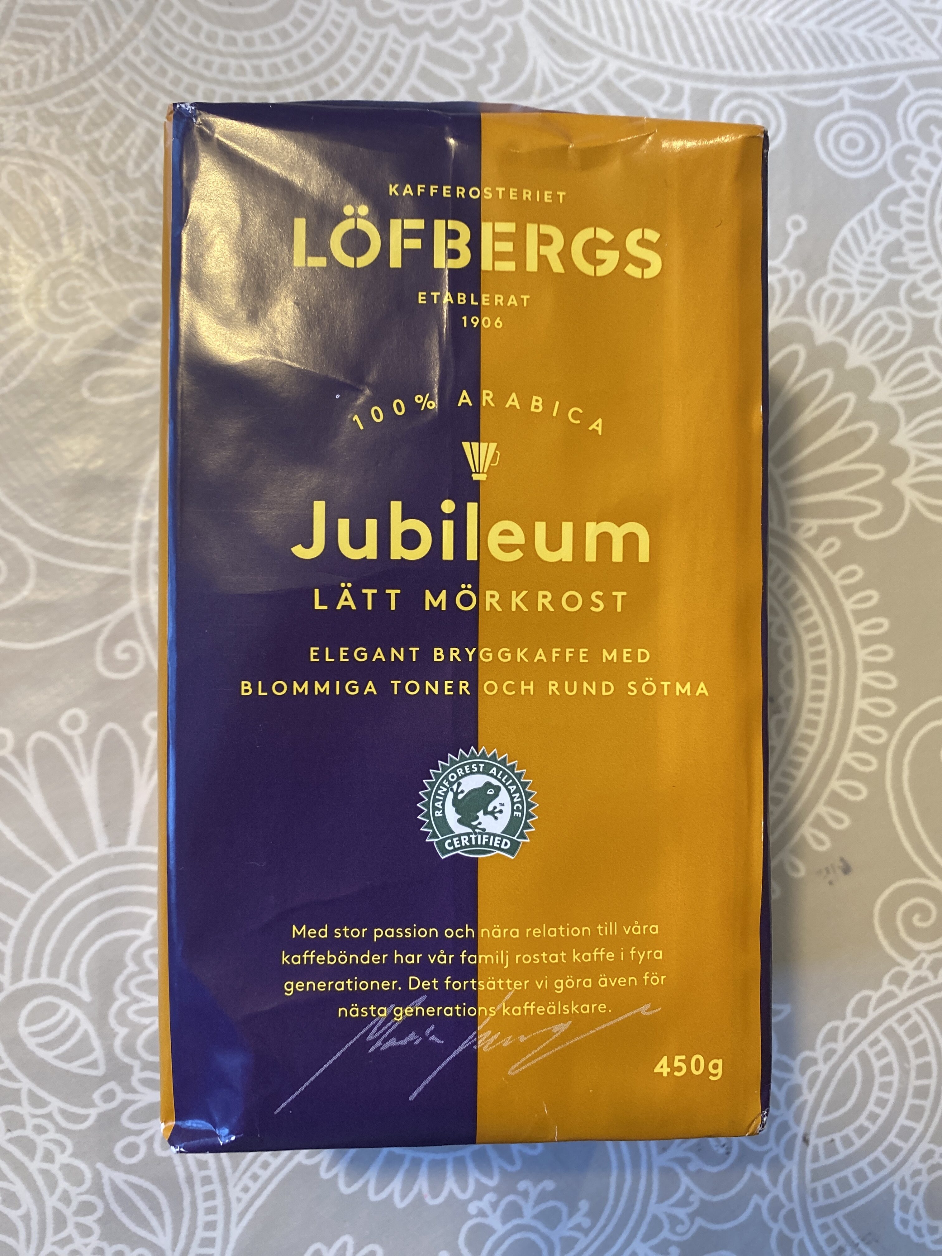 Löfbergs jubileum lätt mörkrost - Produkt - en