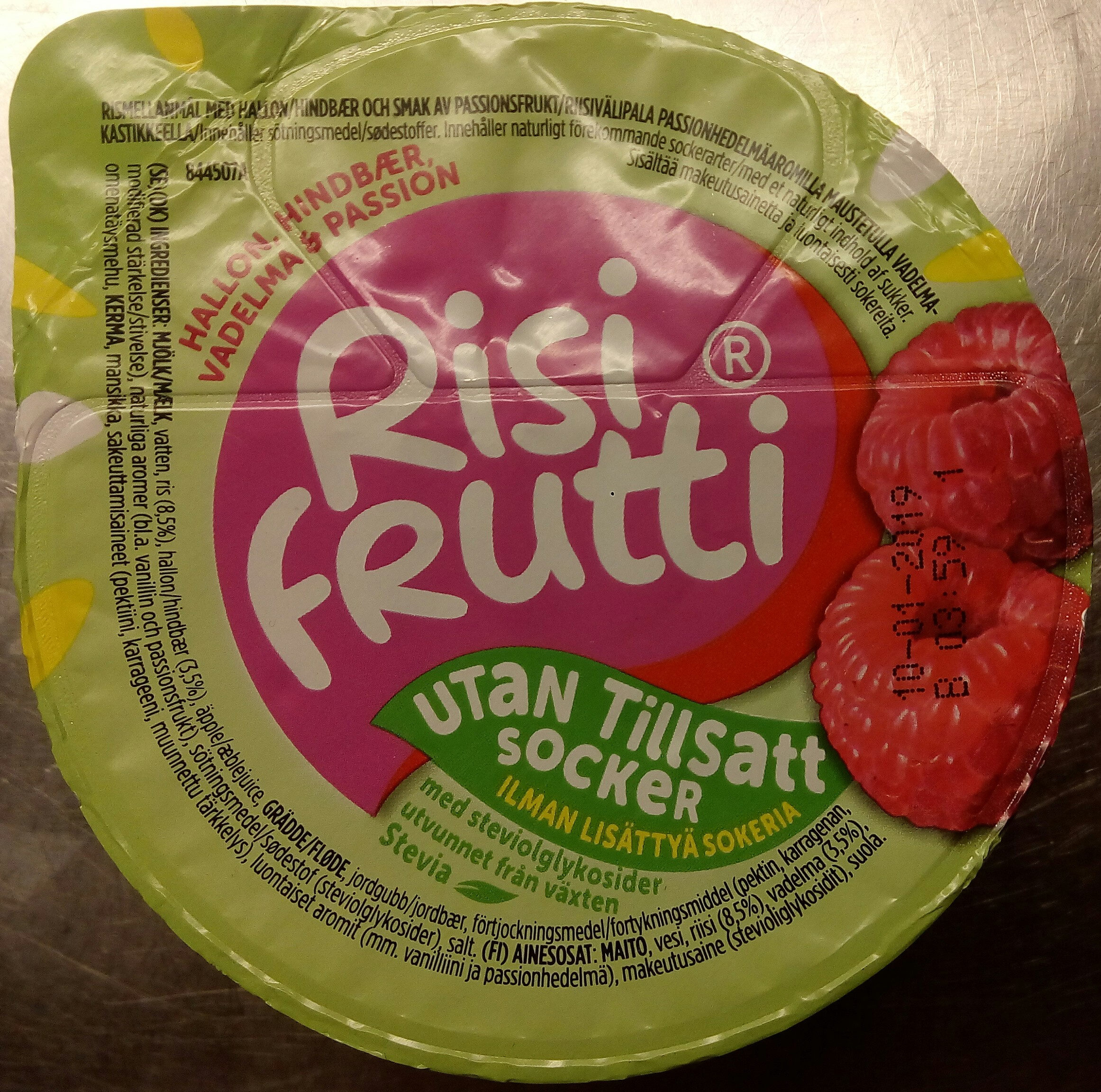 Risifrutti Hallon & Passion Utan tillsatt socker - Produkt