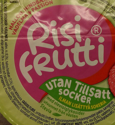 Risifrutti Hallon & Passion Utan tillsatt socker - Ingredienser