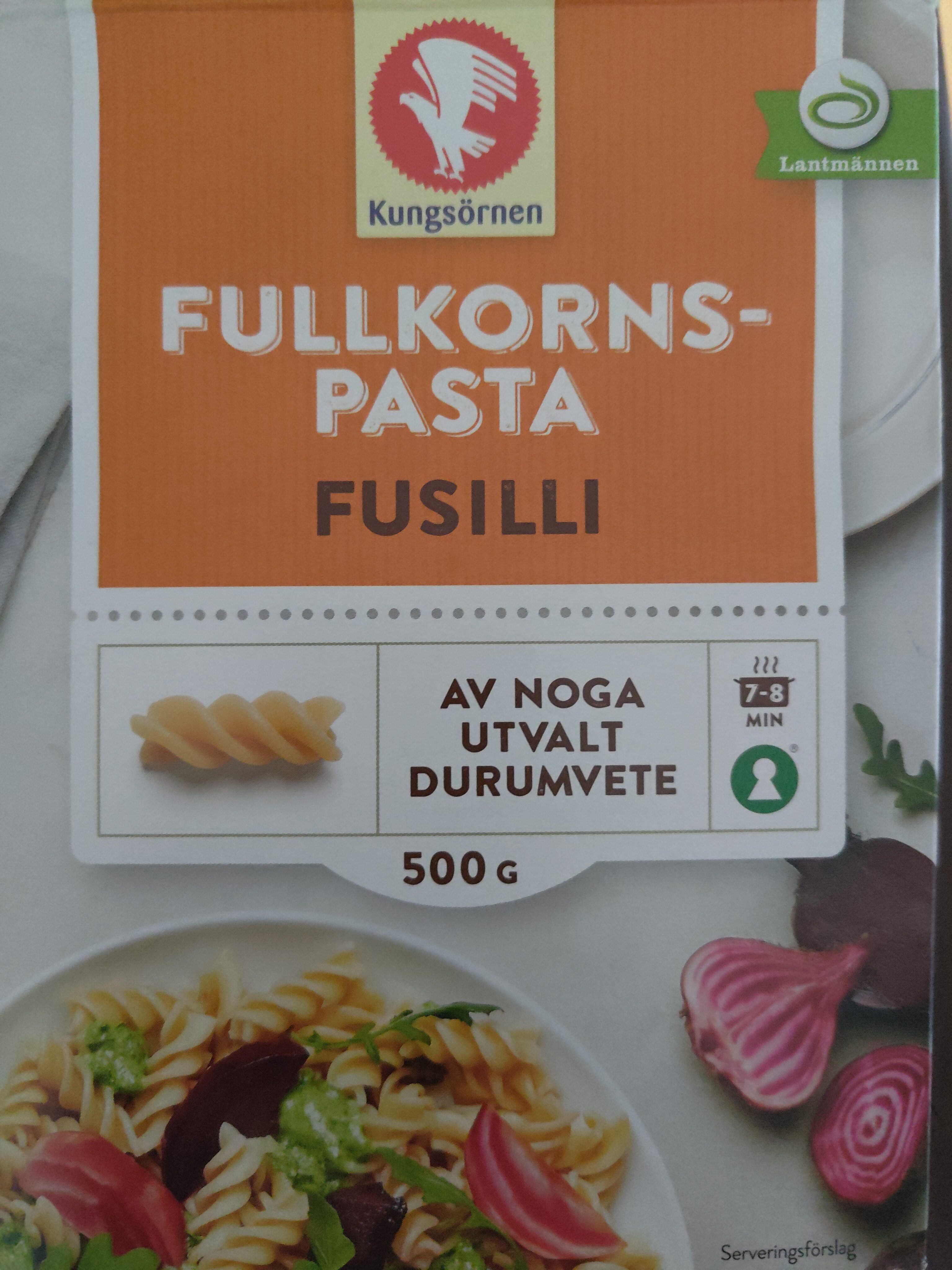 Fullkornspasta Fusilli - Recycling instructions and/or packaging information