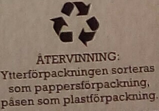 Grandiosa X-tra Allt Hawaii - Recycling instructions and/or packaging information