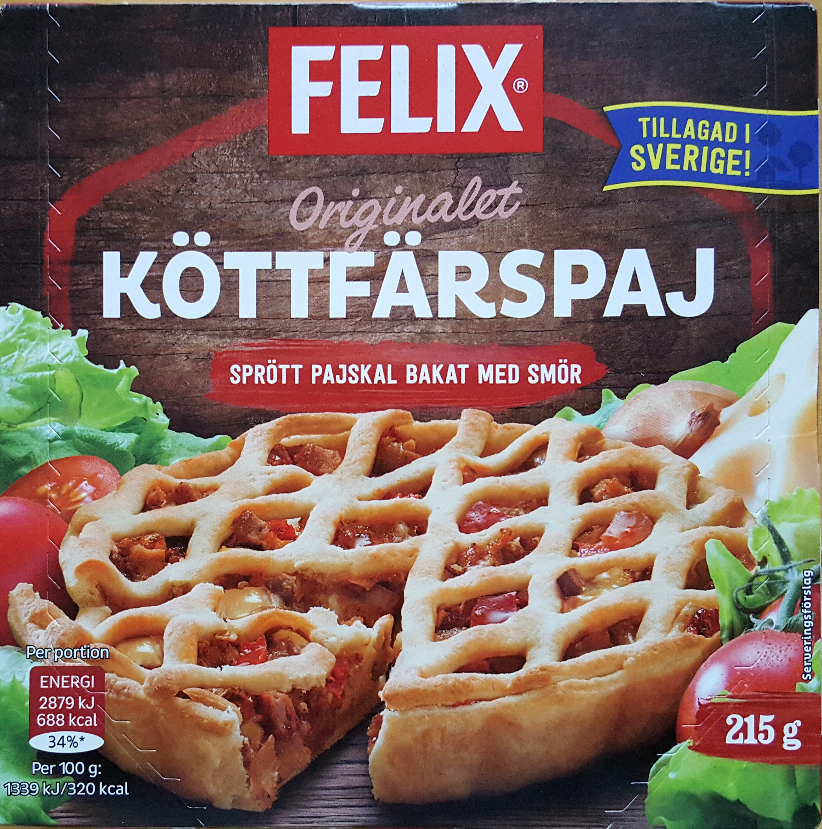 Felix Originalet Köttfärspaj - Product - sv