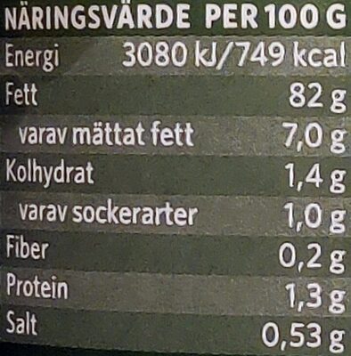 Findus Äkta Majonnäs - Tableau nutritionnel - sv