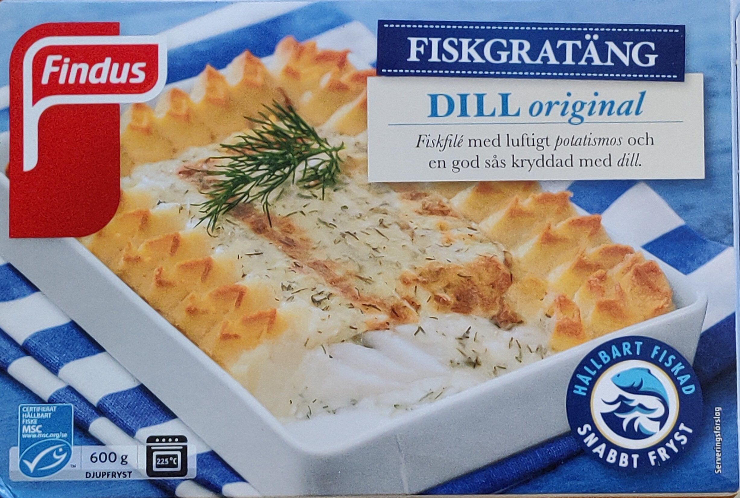 Findus Fiskgratäng Dill Original - Produkt