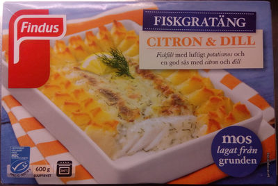Findus Fiskgratäng Citron & Dill - Produkt