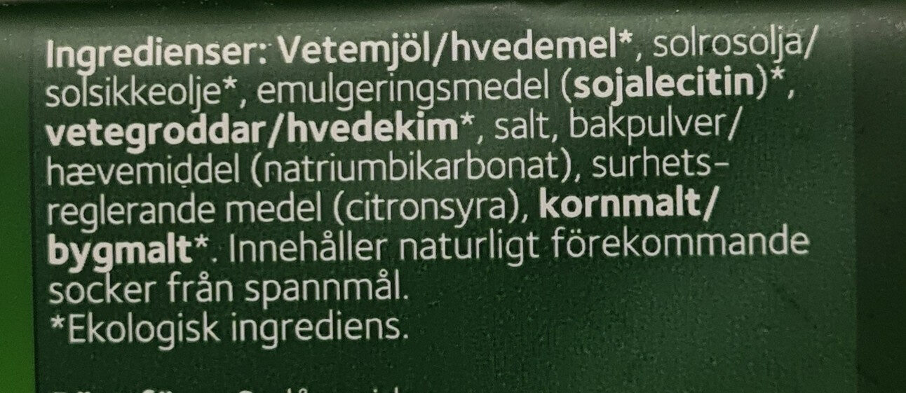 Smörgåsrås ekologisk - Ingredients - sv