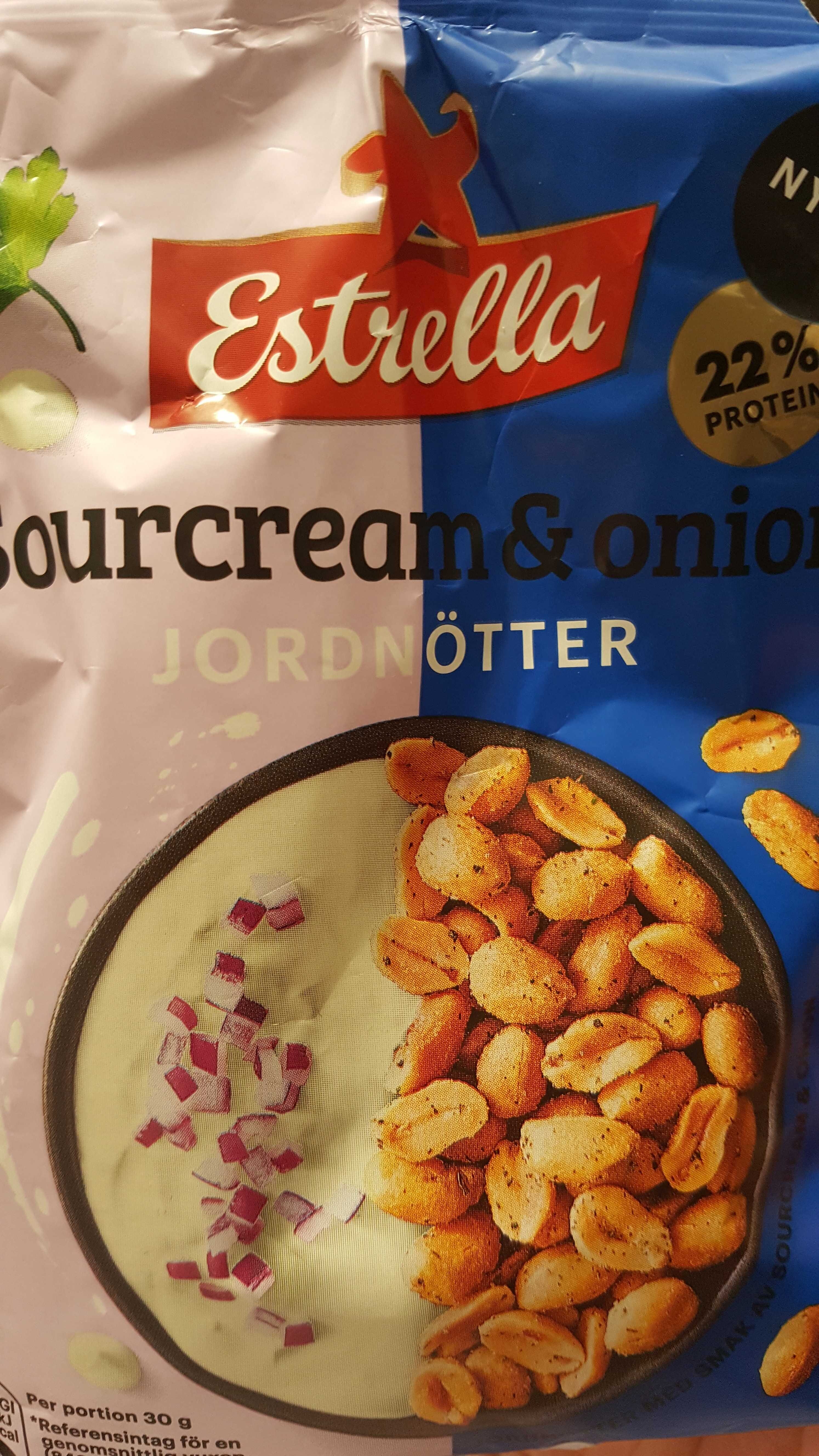 Jordnötter Sourcream&Onion - Produkt - en