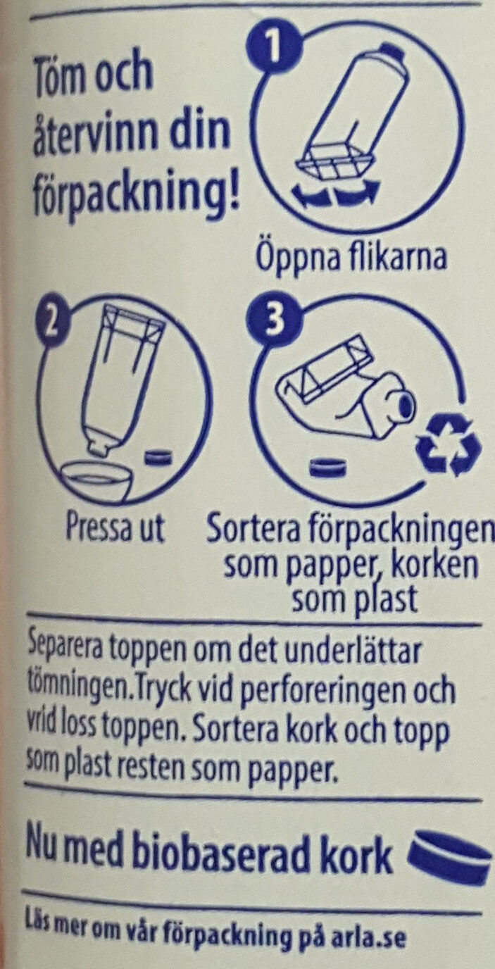 Yoggi Original Skogsbär - Recycling instructions and/or packaging information