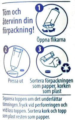 yogurt - Recycling instructions and/or packaging information