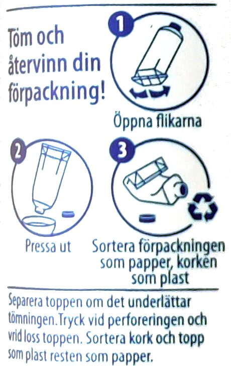 yogurt - Recycling instructions and/or packaging information