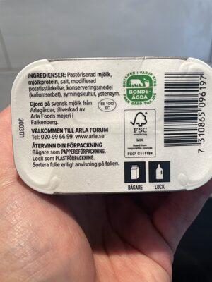 KESO Cottage Cheese Naturell Protein - Recycling instructions and/or packaging information