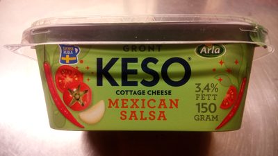 KESO Cottage Cheese Grönt Mexican Salsa - 1