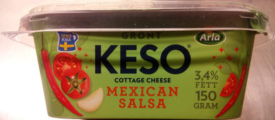 KESO Cottage Cheese Grönt Mexican Salsa - Produkt