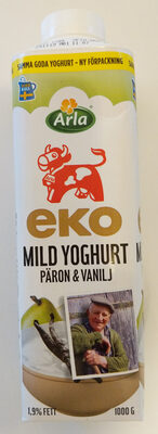 Eko Mild Yoghurt Päron & Vanilj 1.9% Fett - Produkt - sv