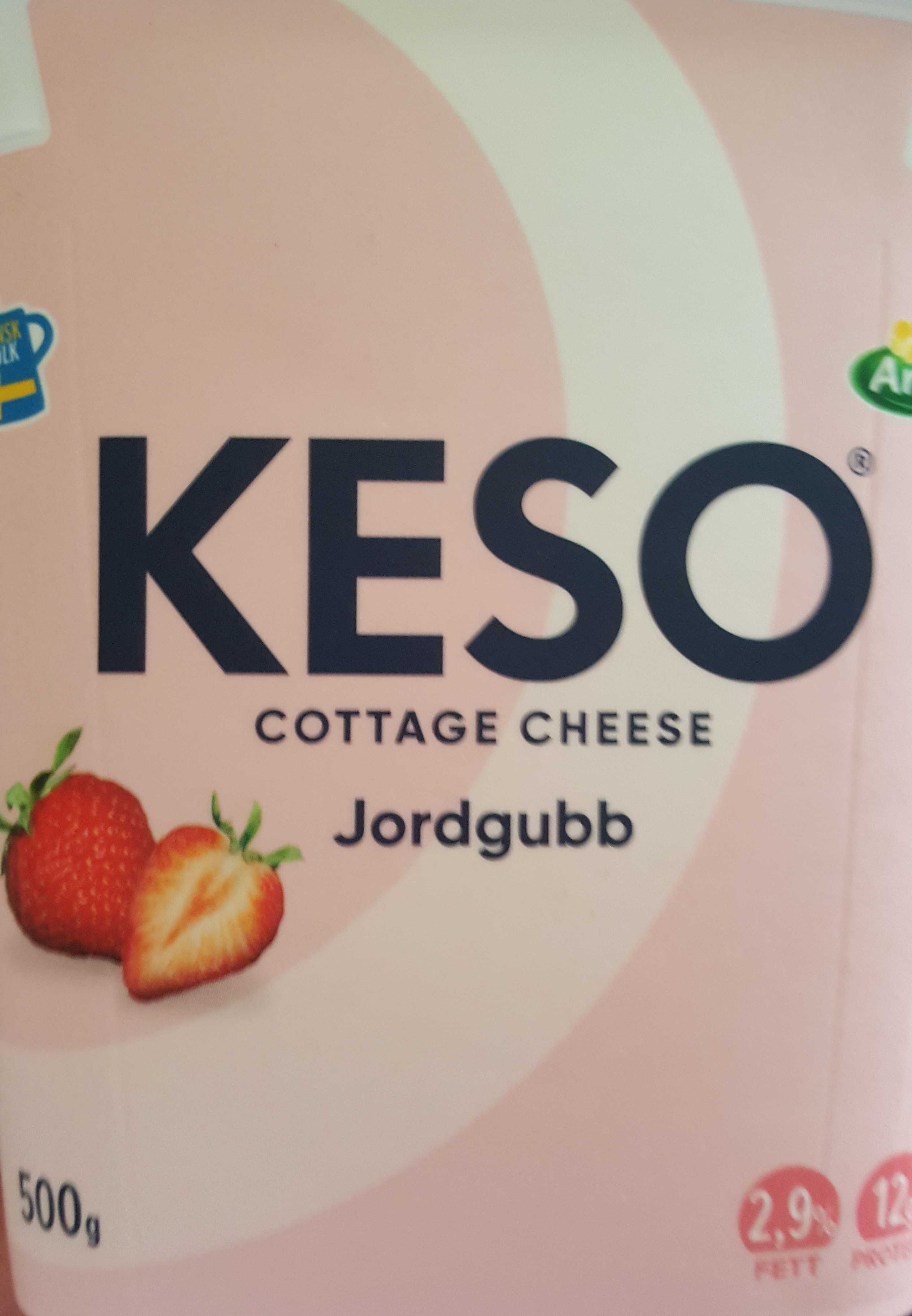 Cottage Cheese Jordgubb - Produkt - en