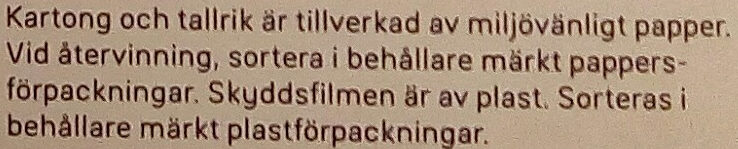 Dafgårds Farfars Delikatessköttbullar - Instruction de recyclage et/ou informations d'emballage - sv
