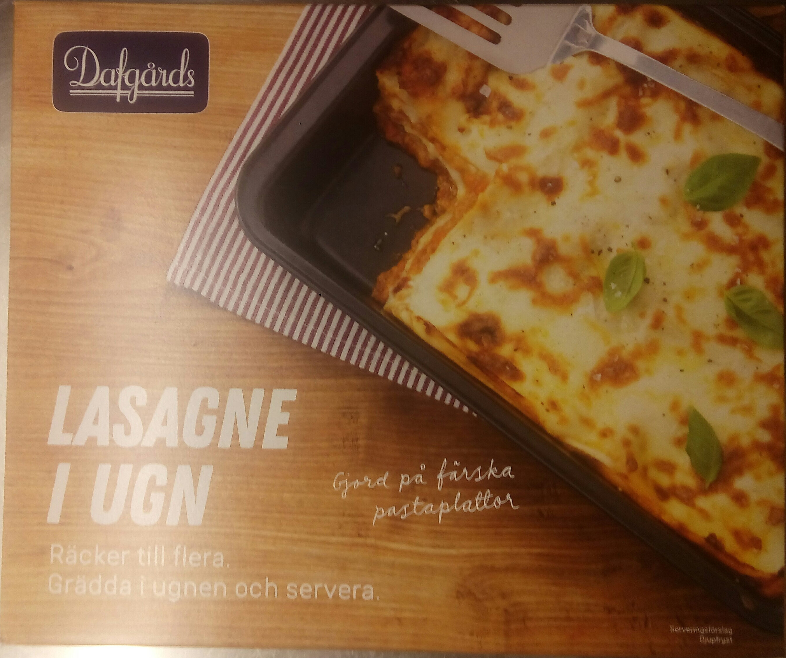 Dafgårds Lasagne i ugn - Produkt