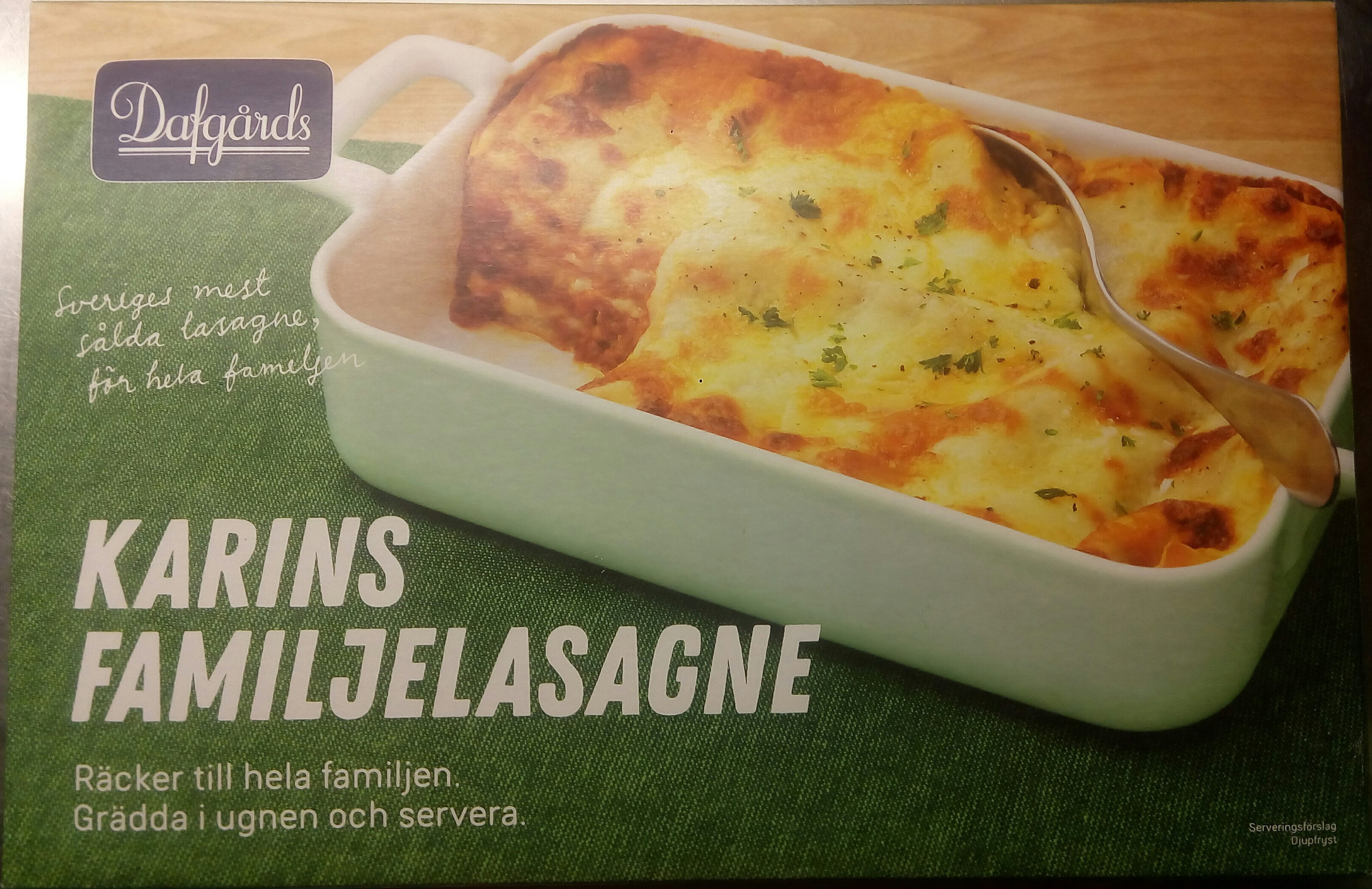 Dafgårds Karins Familjelasagne - Produkt