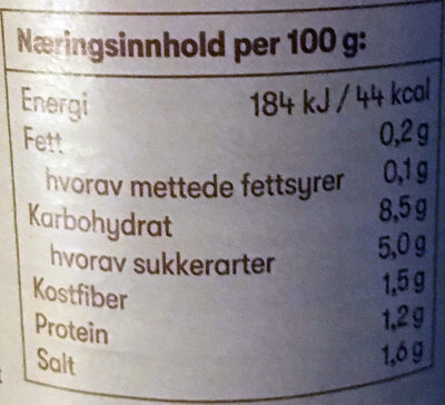 First Price Tacosaus Medium - Näringsfakta - nb