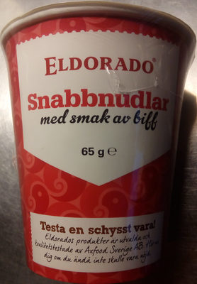 Eldorado Snabbnudlar med smak av biff - Produkt