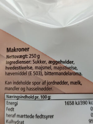 Makroner - Ingredienser