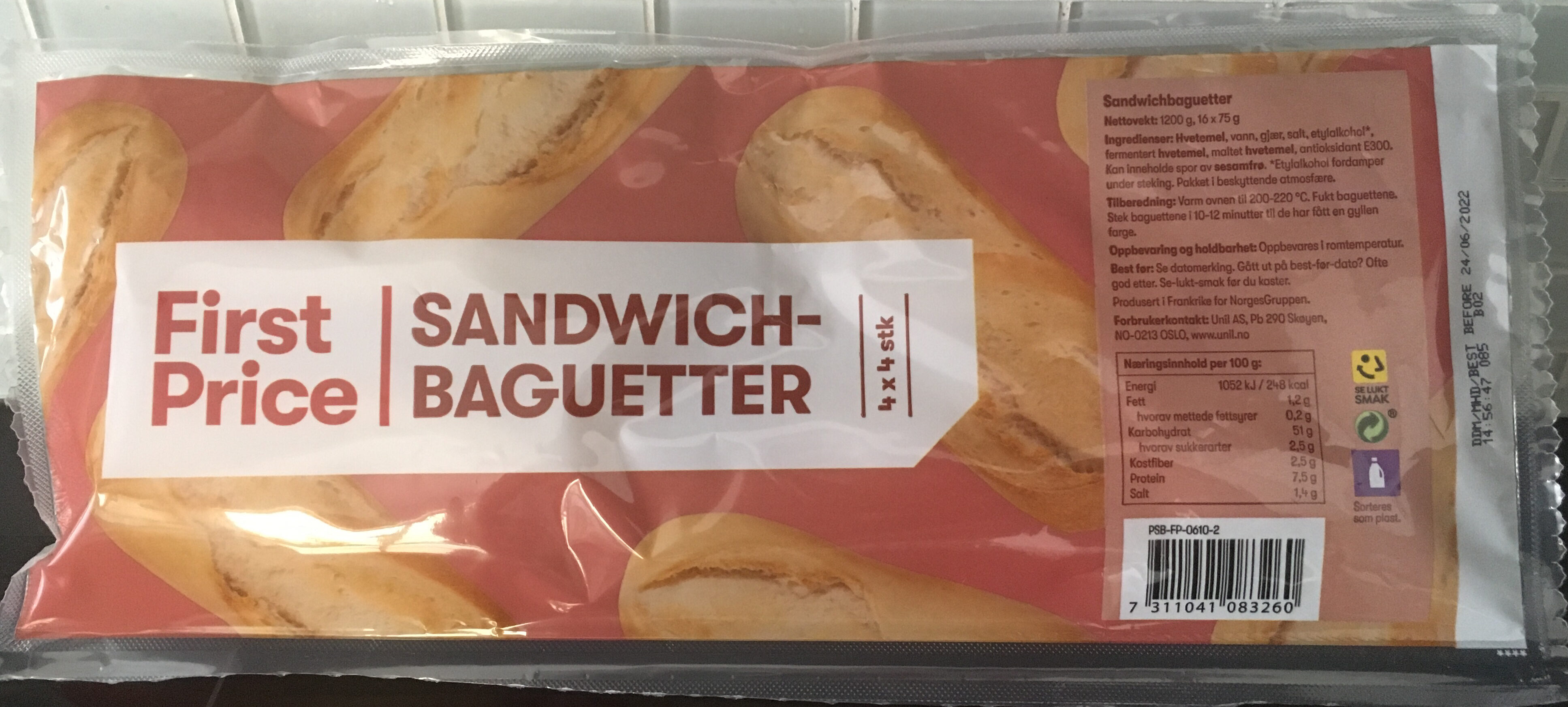 Sandwichbaguetter - Produkt - nb