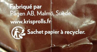Krisprolls Complets - Instruction de recyclage et/ou informations d'emballage