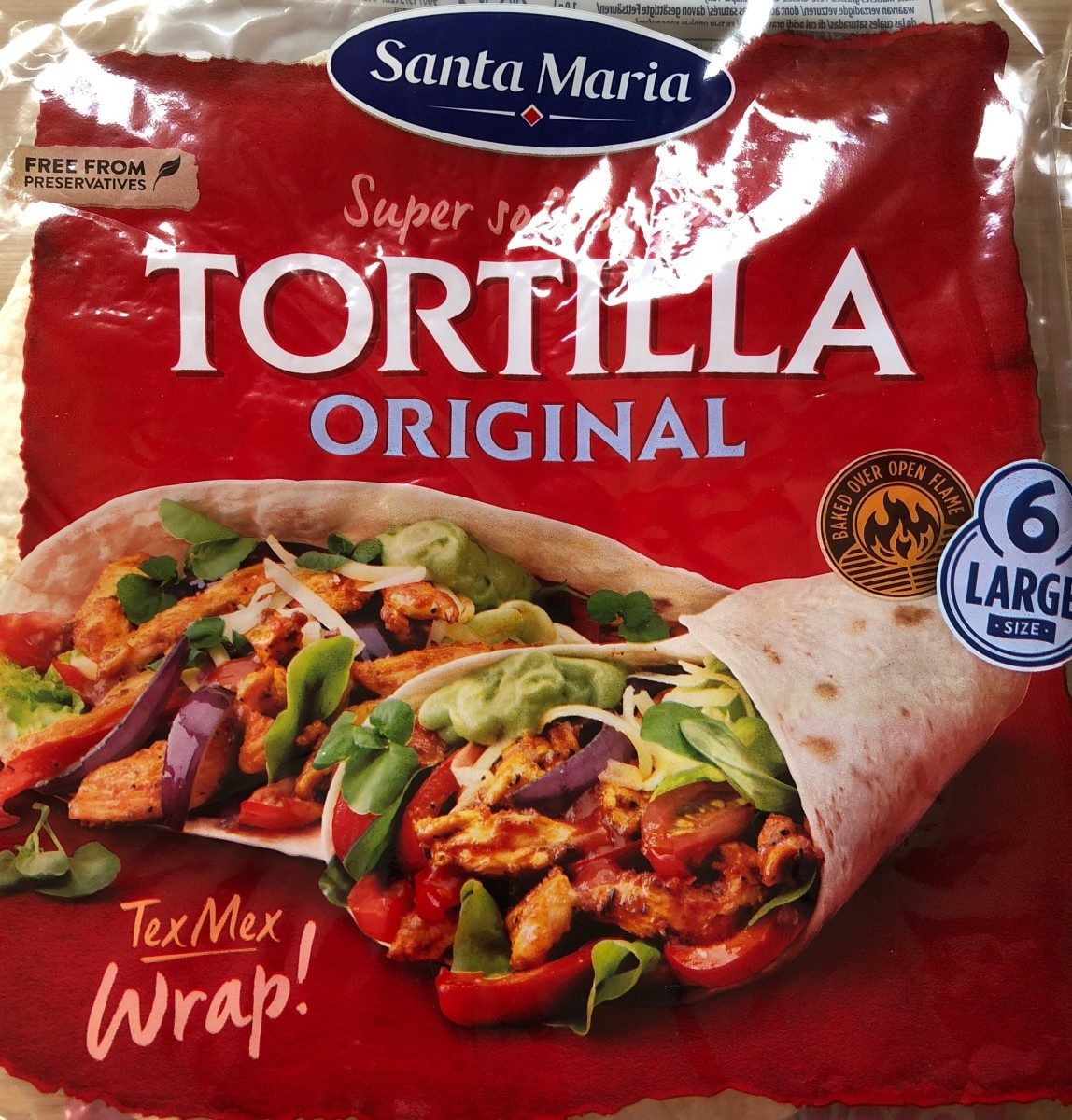 6 Tortillas super  soft - Produit