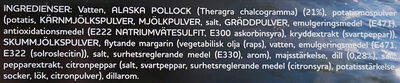 Fiskgratäng Dillsås - Ingredienser