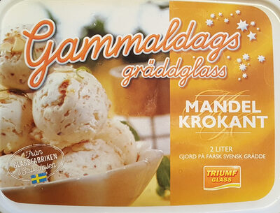 Gammaldags gräddglass - Mandel Krokant - Producte - sv