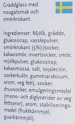 SIA Glass Knäck - Ingredienser