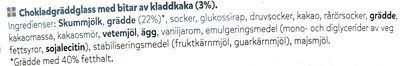 SIA Glass Kladdkaka - Ingredienser