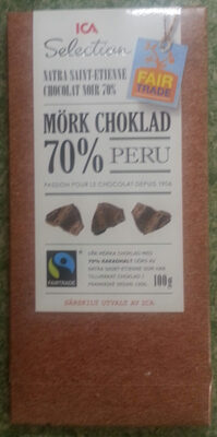 Mörk Choklad 70% Peru - Produit - sv