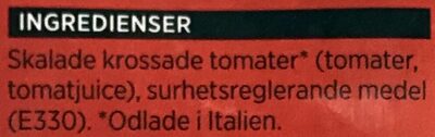 ICA Krossade tomater - Ingredienser