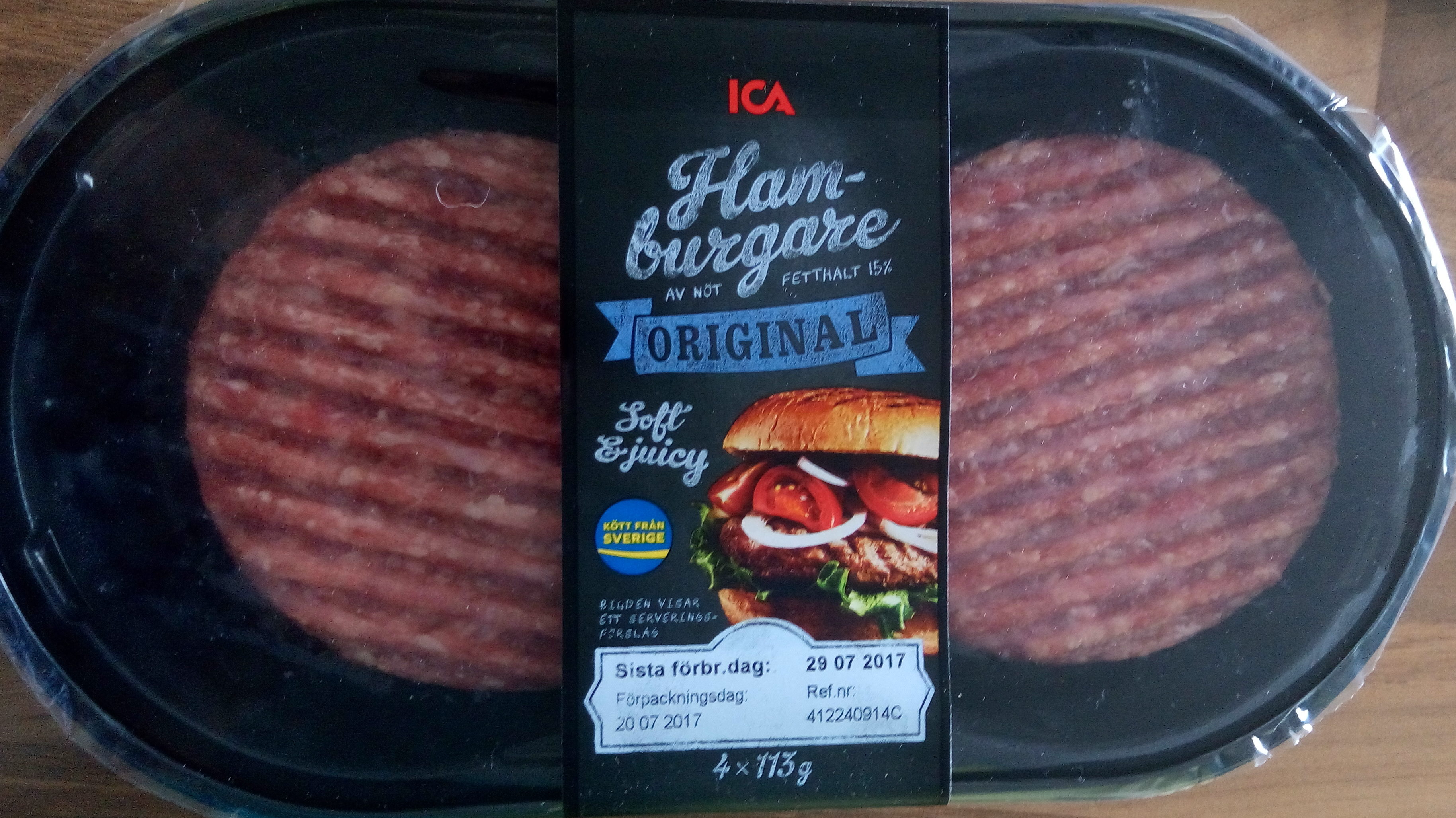 Hamburger Original - Produkt
