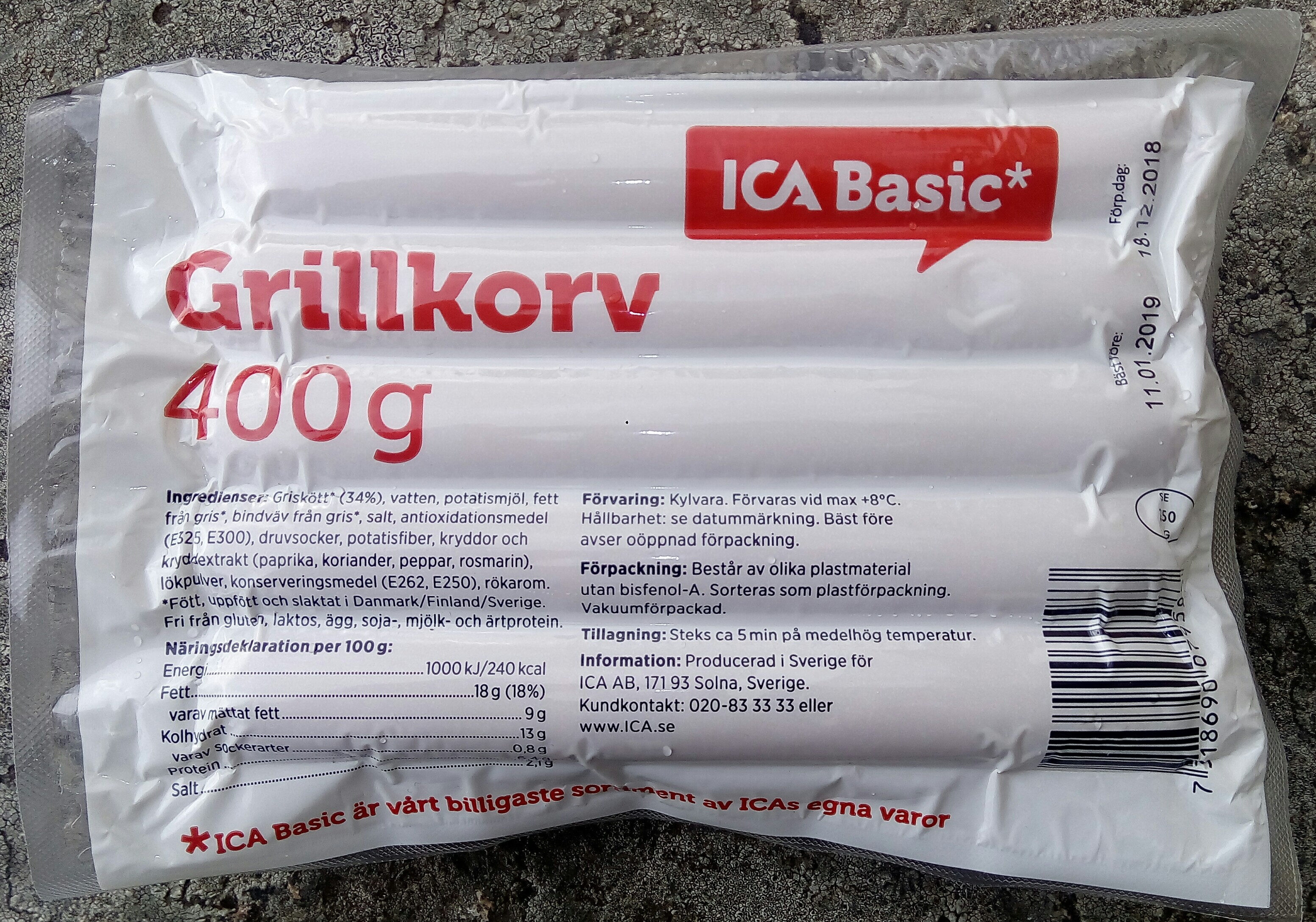 ICA Basic Grillkorv - Produkt