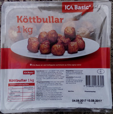 ICA Basic Köttbullar - Produkt