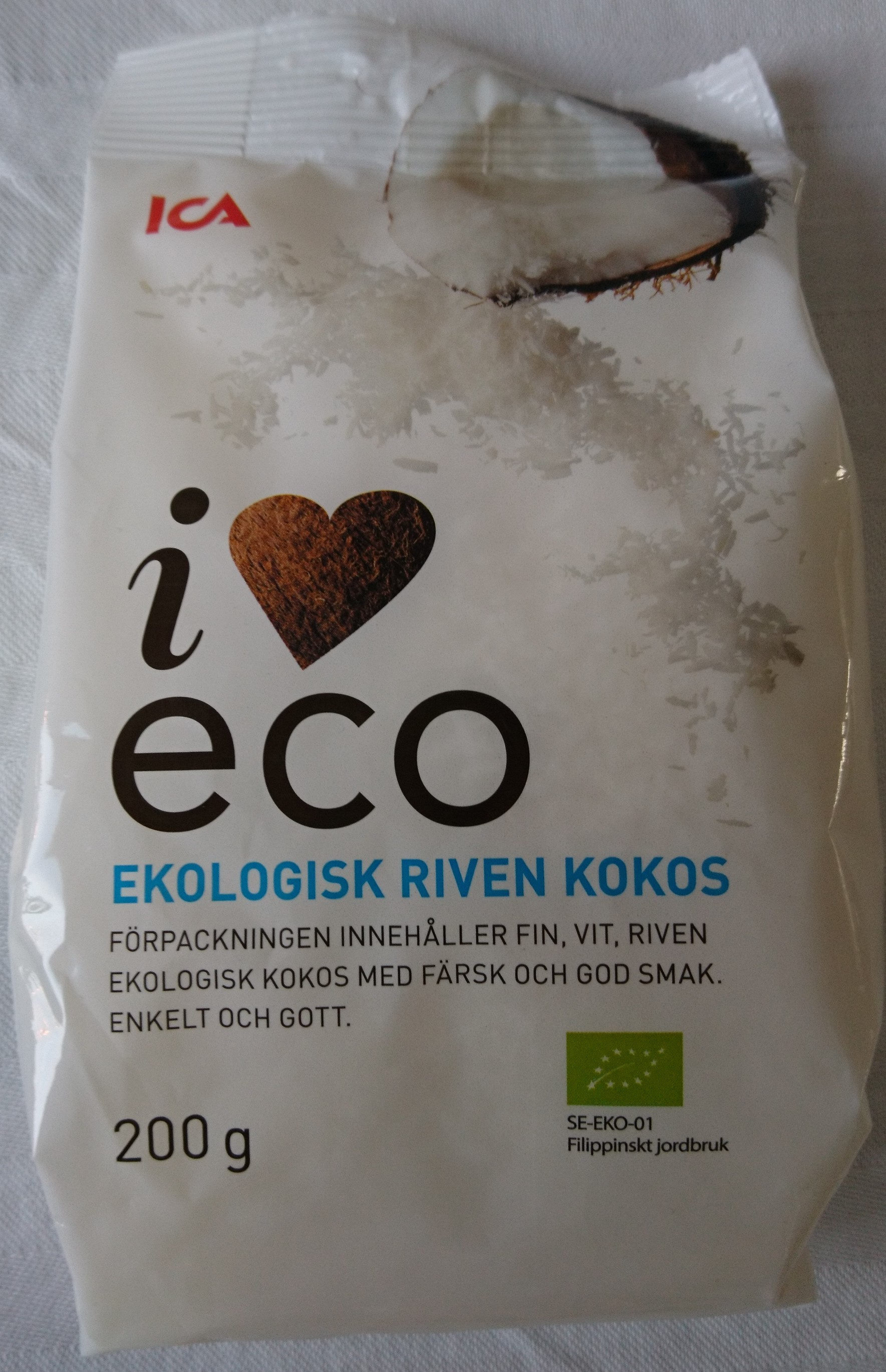 Ekologisk riven kokos - Produkt