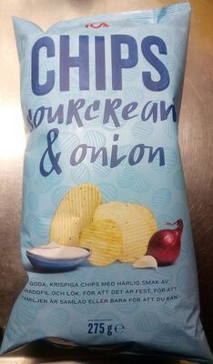 ICA Chips Sourcream & Onion - Produkt