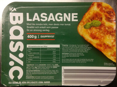 ICA Basic Lasagne - Produkt