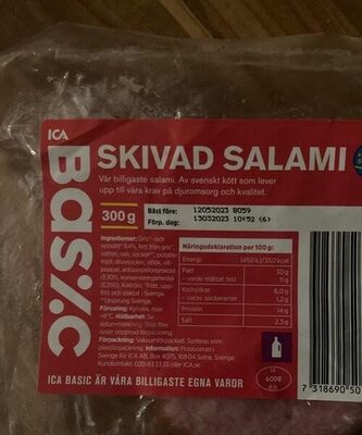 Skivad salami - Produkt - en