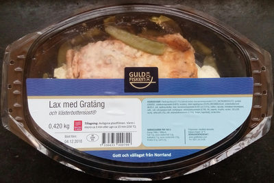 Guldfisken Kök Lax med Gratäng och Västerbottensost - Product - sv