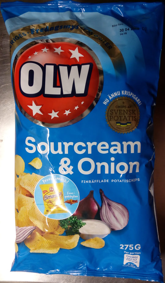 OLW Sourcream & Onion - Producte - sv