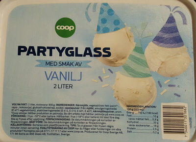 Partyglass med smak av vanilj - Produkt