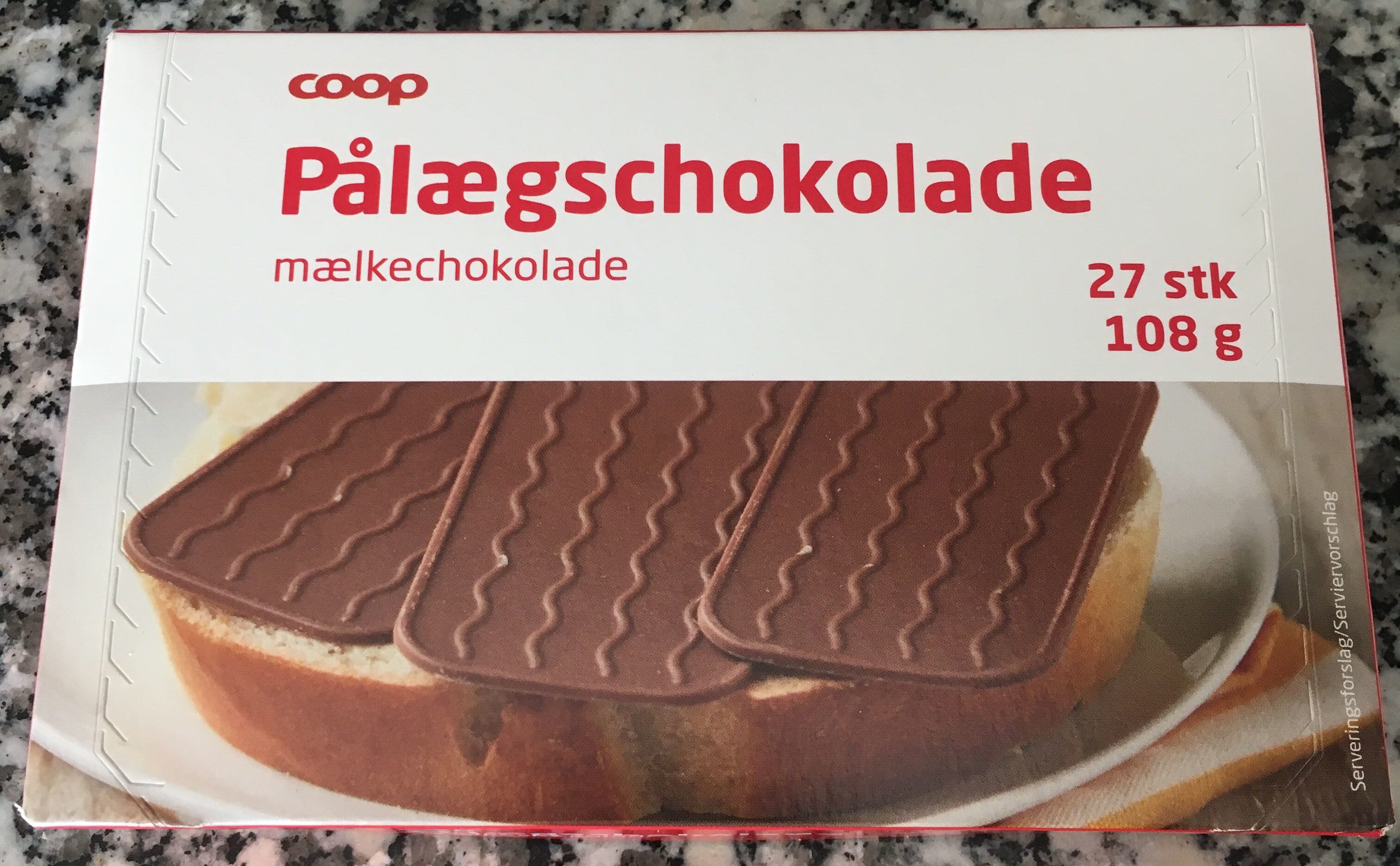 Pålægschokolade, mælkechokolade - Produkt - fr