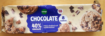 Chocolate Cookies - Mörk Choklad och mjölkchoklad - Product - sv