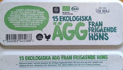 15 ekologiska ägg från frigående höns - Produkt