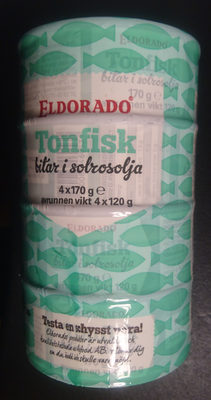 Tonfisk, bitar i solrosolja - Produkt